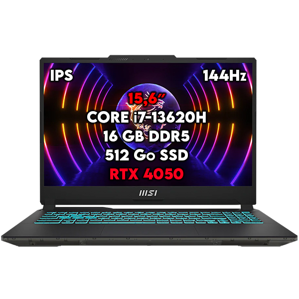 PC Portable MSI Cyborg 15 A13VE RTX 4050 Maroc