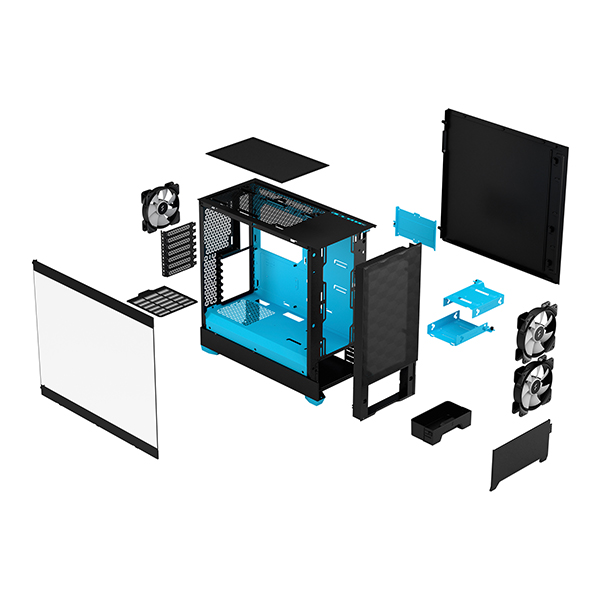 Boitier Fractal Design Pop Air RGB Cyan Core Maroc