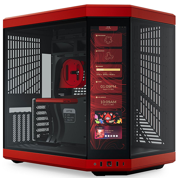 Boitier HYTE Y70 TOUCH NOIR ROUGE Maroc